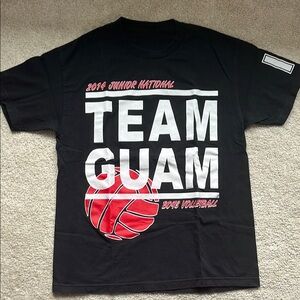 Black Team Guam Volleyball T-Shirt